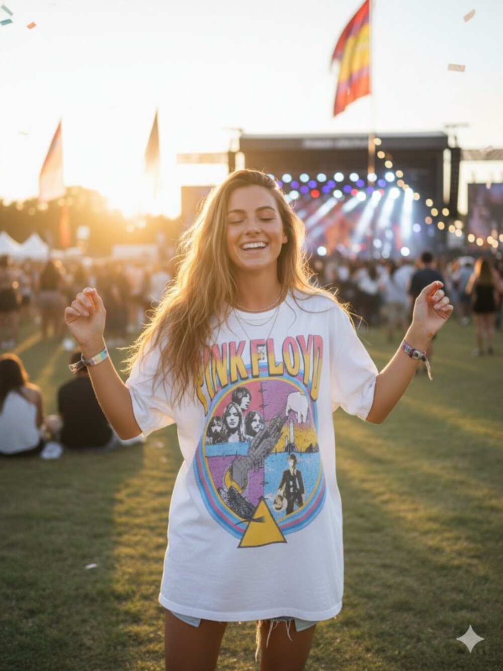 ⭐ Recycled Karma Pink Floyd Shirt Medium